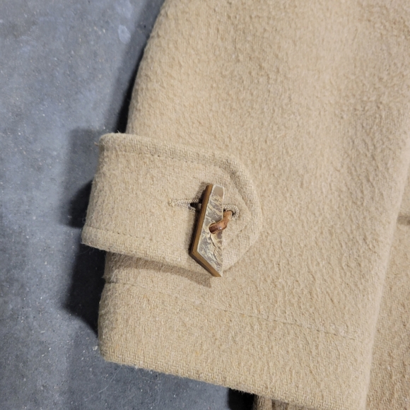 Vintage beige coat, duffle coat beige wool original Dolomite duffle coat, winter - Picture 2 of 15